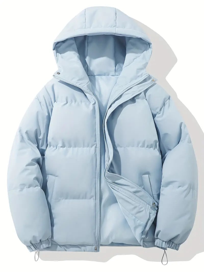 Daunenjacke mit Kapuze Herren, gesteppt und warm 8