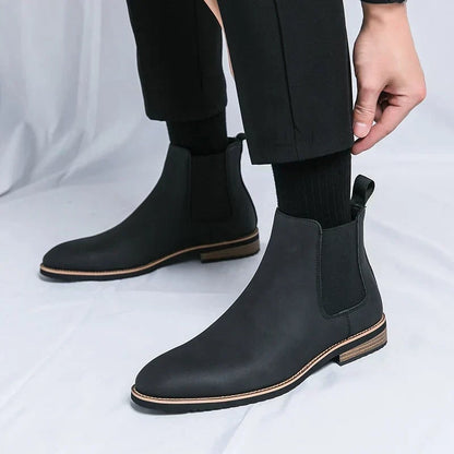 Chelsea Boots für Herren aus Leder, Ansicht 3