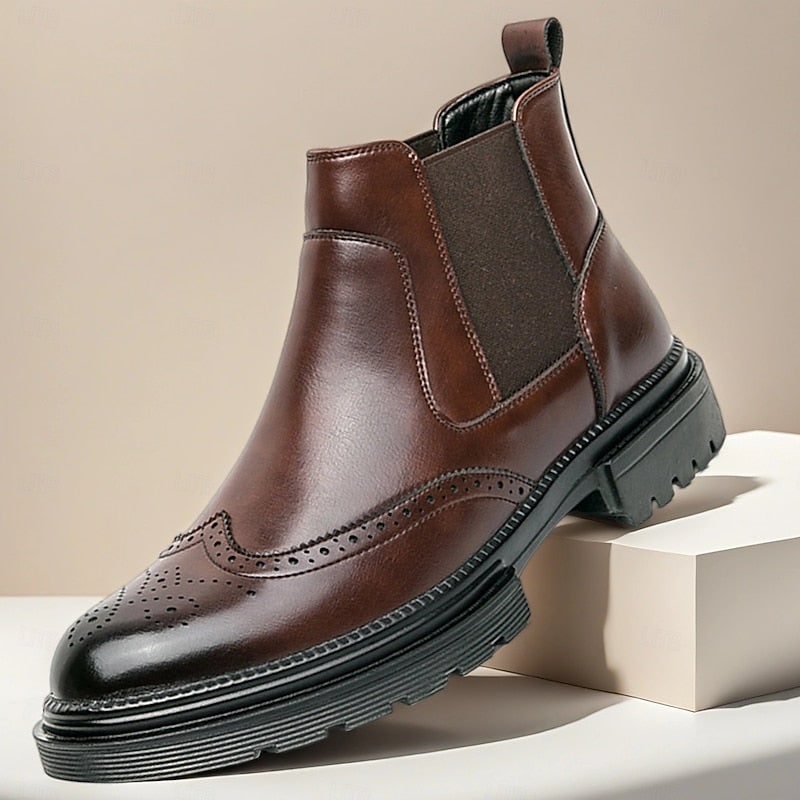 Chelsea Boots für Herren in Braun, Seitenansicht