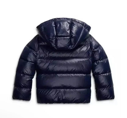 Marineblaue Steppjacke Produktansicht von hinten 7