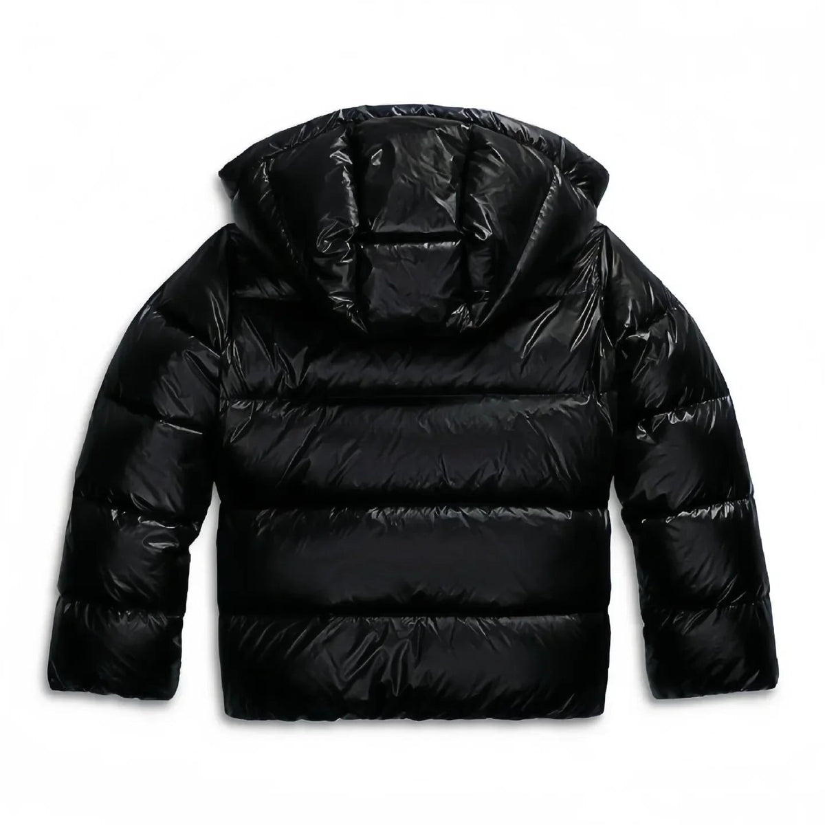 Schwarze Steppjacke Produktansicht von hinten 9