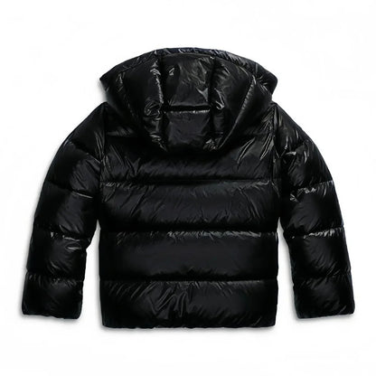 Schwarze Steppjacke Produktansicht von hinten 9