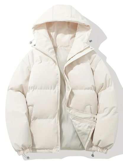 Daunenjacke mit Kapuze Herren, gesteppt und warm 5