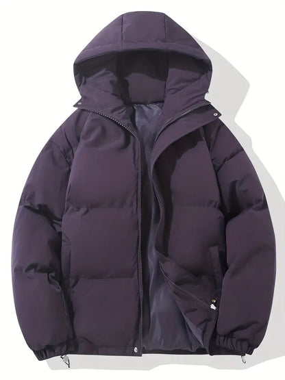 Daunenjacke mit Kapuze Herren, gesteppt und warm 6