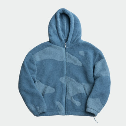 Teddy Fleecejacke für Herren in Blau