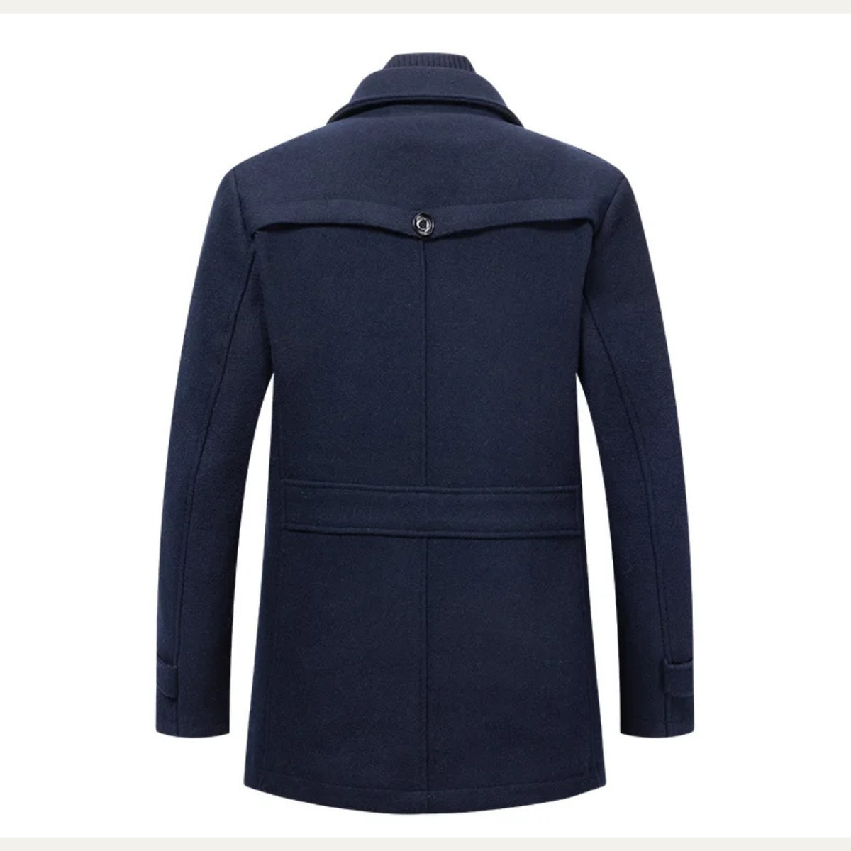 Herren Winterjacke im Trenchcoat Stil, Rückansicht