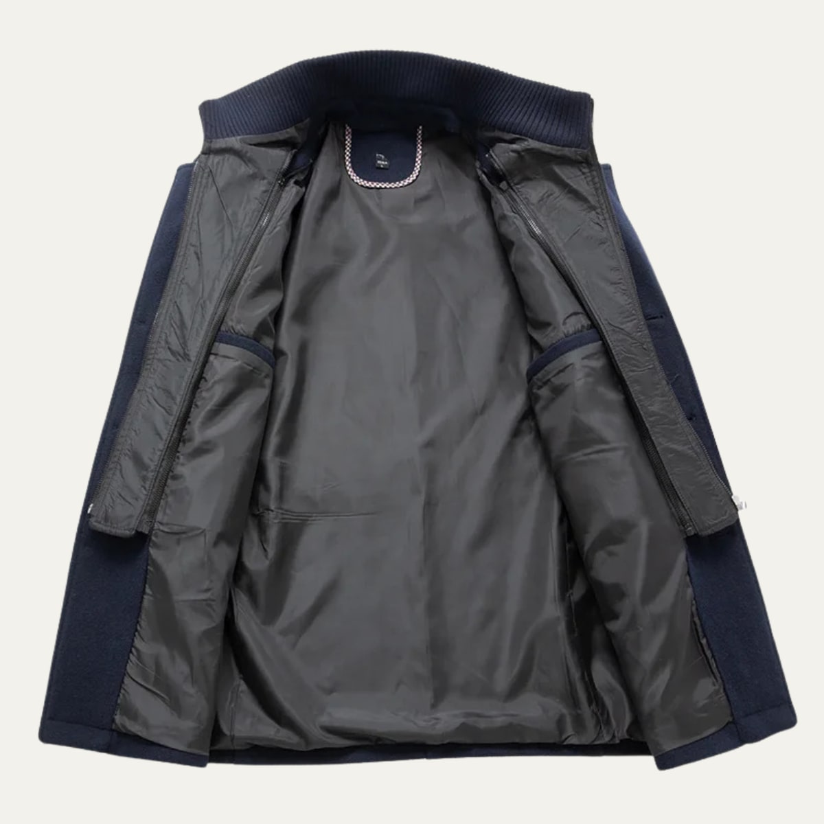 Herren Winterjacke im Trenchcoat Stil, Innenfutter