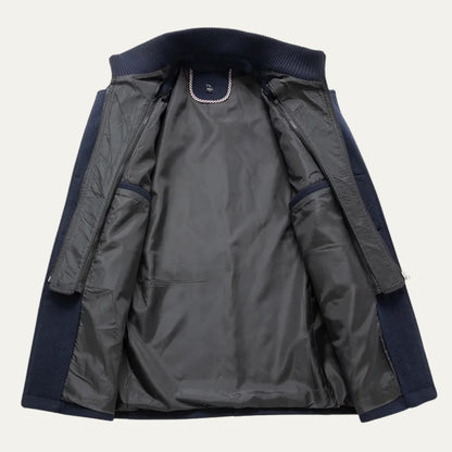 Herren Winterjacke im Trenchcoat Stil, Innenfutter