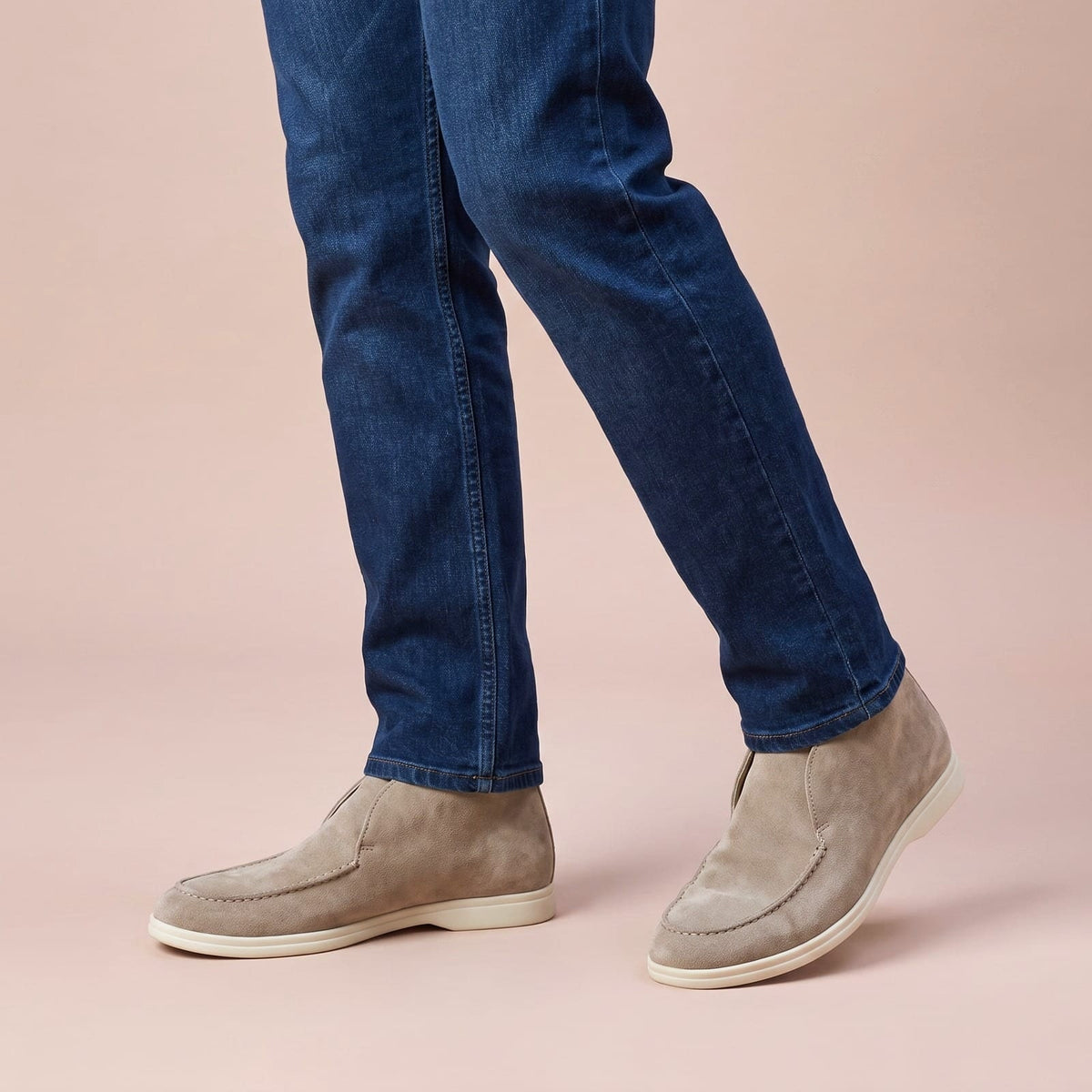 High Loafers Herren aus Wildleder mit hohem Schaft 1