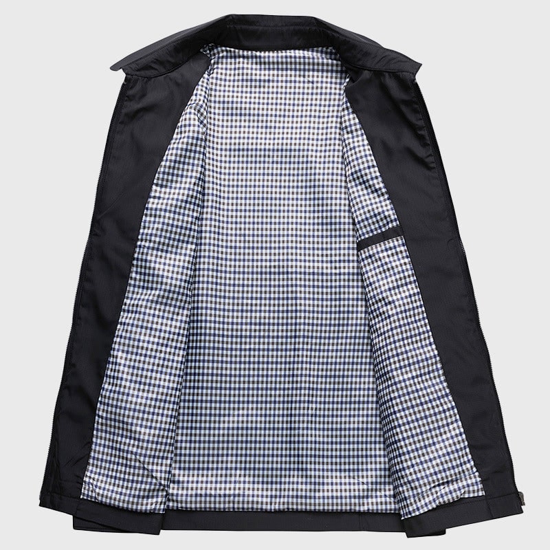 Jacke mit Reißverschluss Herren, leichte Übergangsjacke 4