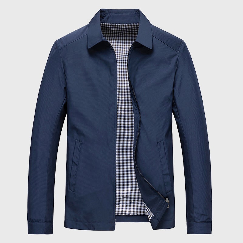 Jacke mit Reißverschluss Herren, leichte Übergangsjacke 1