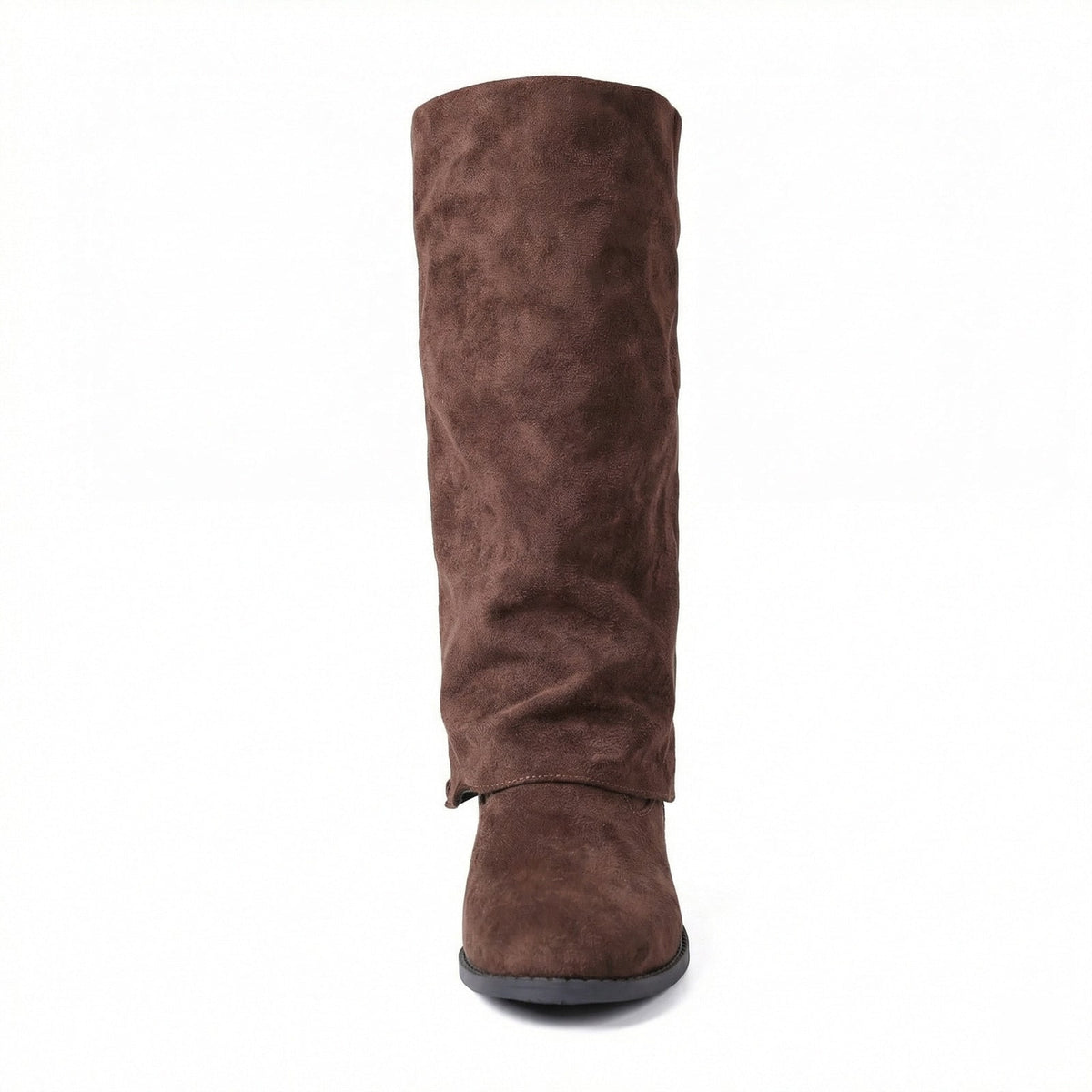 Kniehohe Stiefel aus Veloursleder, weiche Winterstiefel 3