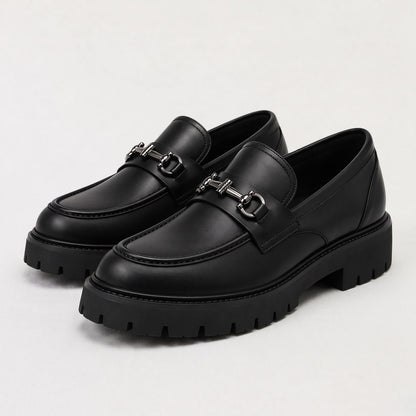 Loafers Herren in Lederoptik mit Chunky Sohle und Schnalle 1