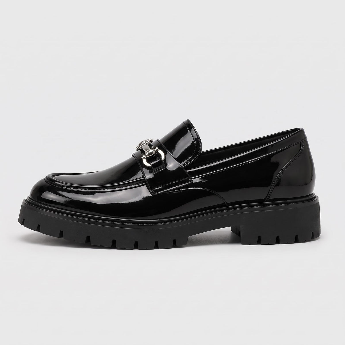 Loafers Herren in Lederoptik mit Chunky Sohle und Schnalle 3
