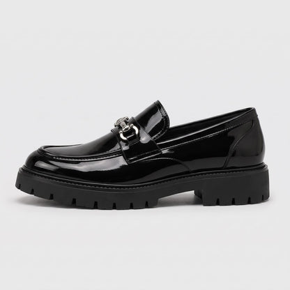 Loafers Herren in Lederoptik mit Chunky Sohle und Schnalle 3