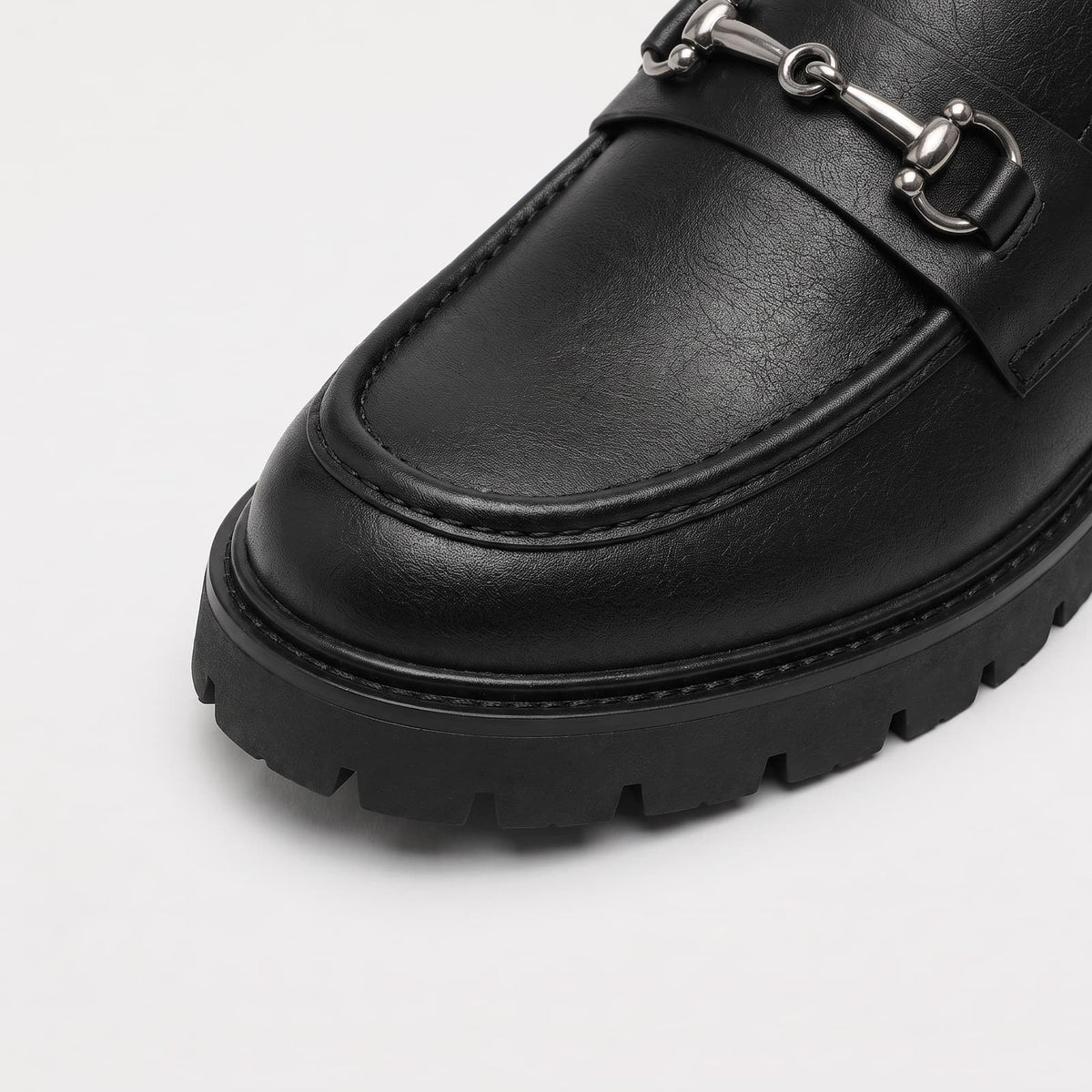 Loafers Herren in Lederoptik mit Chunky Sohle und Schnalle 4