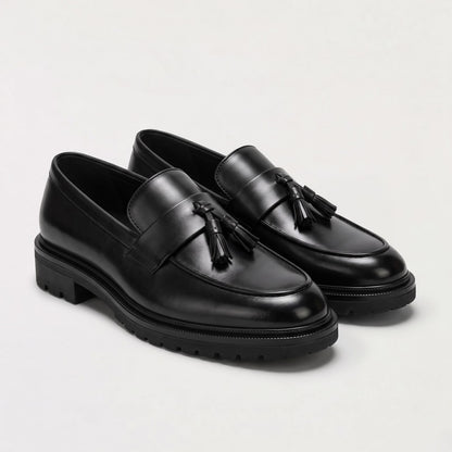 Loafers Herren in Lederoptik mit Quasten und Profilsohle 1