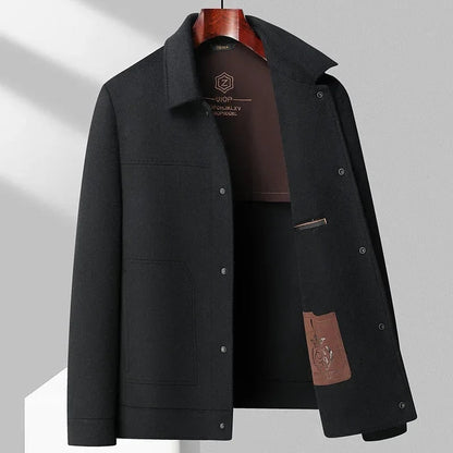 Men Jacke aus Wollmischung, Kurzer Men Mantel Herren 4