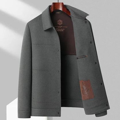 Men Jacke aus Wollmischung, Kurzer Men Mantel Herren 5
