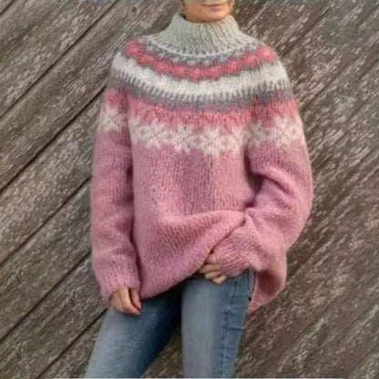 Norweger Pullover für Damen in Rosa
