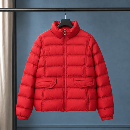 Kurze Puffer Jacket für Damen mit Stehkragen, Ansicht 4
