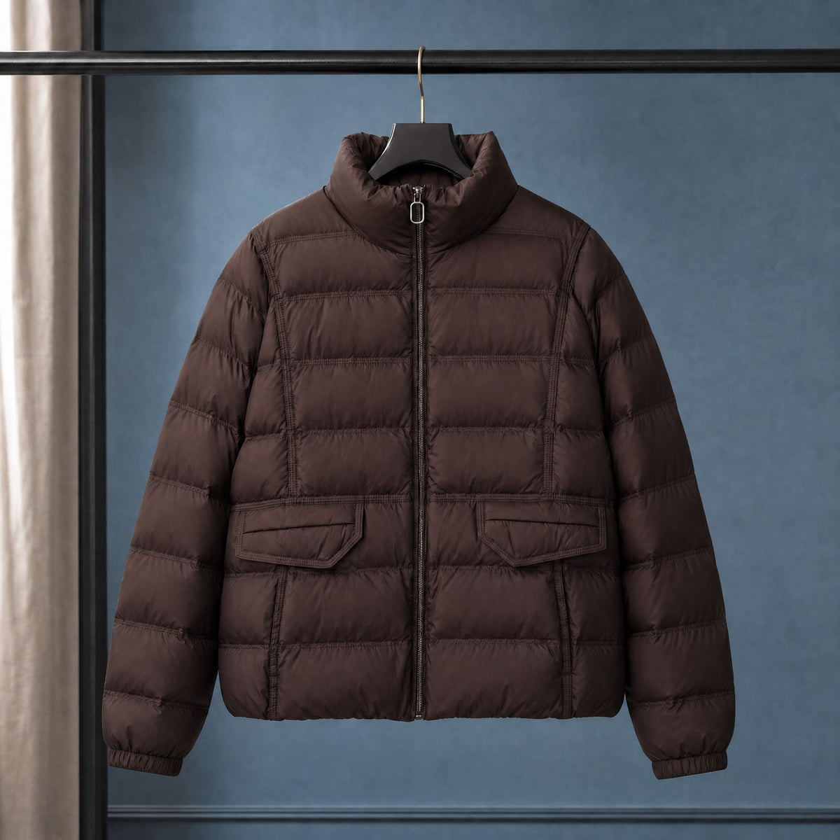 Kurze Puffer Jacket für Damen mit Stehkragen, Ansicht 6