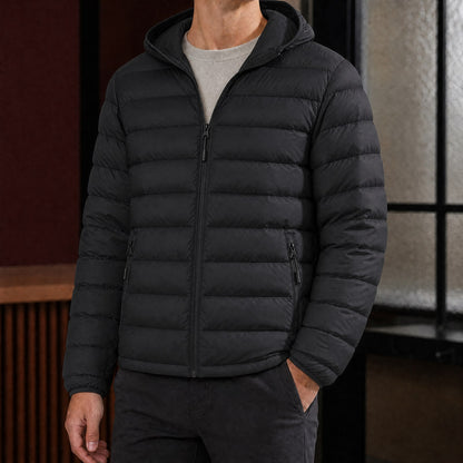 Leichte Puffer Jacket für Herren mit Kapuze, Ansicht 4