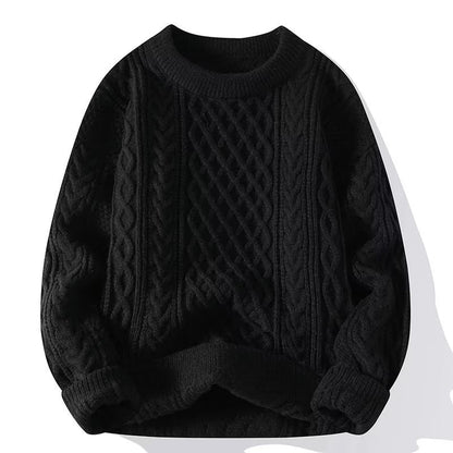 Pullover Damen mit Zopfmuster, klassischer Strickpullover 4