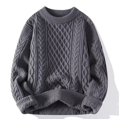 Pullover Damen mit Zopfmuster, klassischer Strickpullover 5