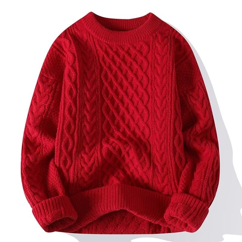Pullover Damen mit Zopfmuster, klassischer Strickpullover 6