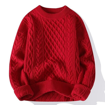 Pullover Damen mit Zopfmuster, klassischer Strickpullover 6