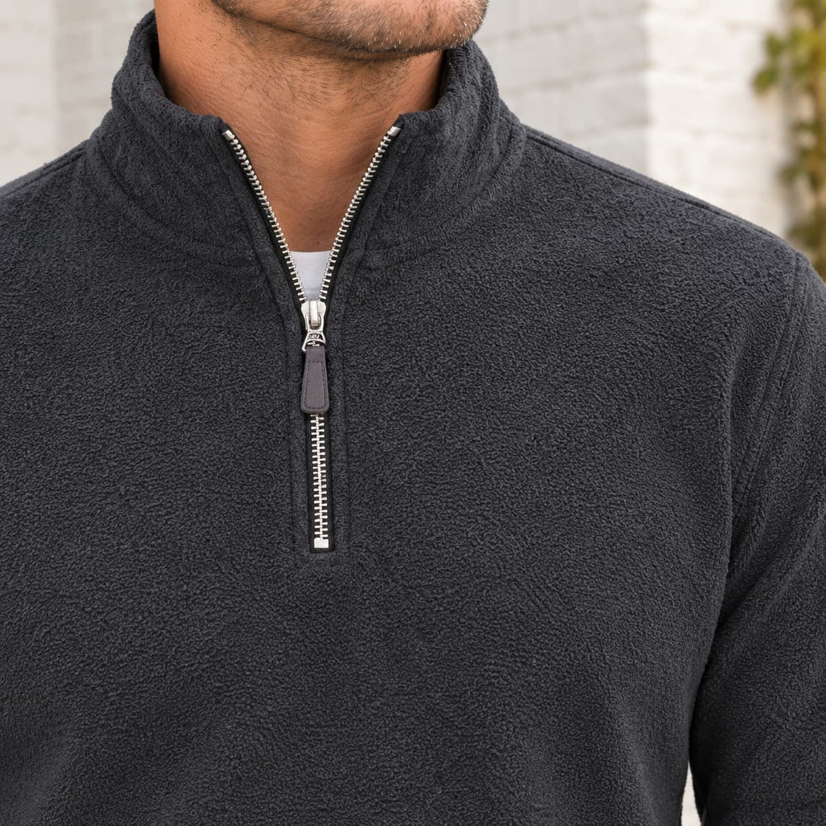 Quarter Zip Sweater für Herren mit Viertelreißverschluss, Ansicht 2