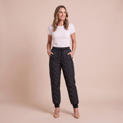 Skihose Damen mit Fleecefutter in Schwarz