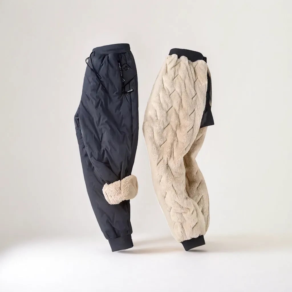 Skihose Damen mit Fleecefutter in Schwarz