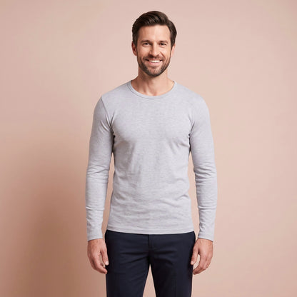 Thermo Shirt Langarm Herren mit V-Ausschnitt, Enganliegend 1