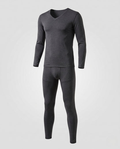 Thermo Shirt Langarm Herren mit V-Ausschnitt, Enganliegend 4