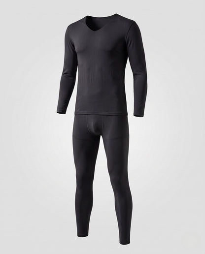 Thermo Shirt Langarm Herren mit V-Ausschnitt, Enganliegend 5