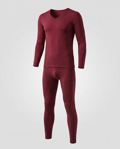 Thermo Shirt Langarm Herren mit V-Ausschnitt, Enganliegend 7