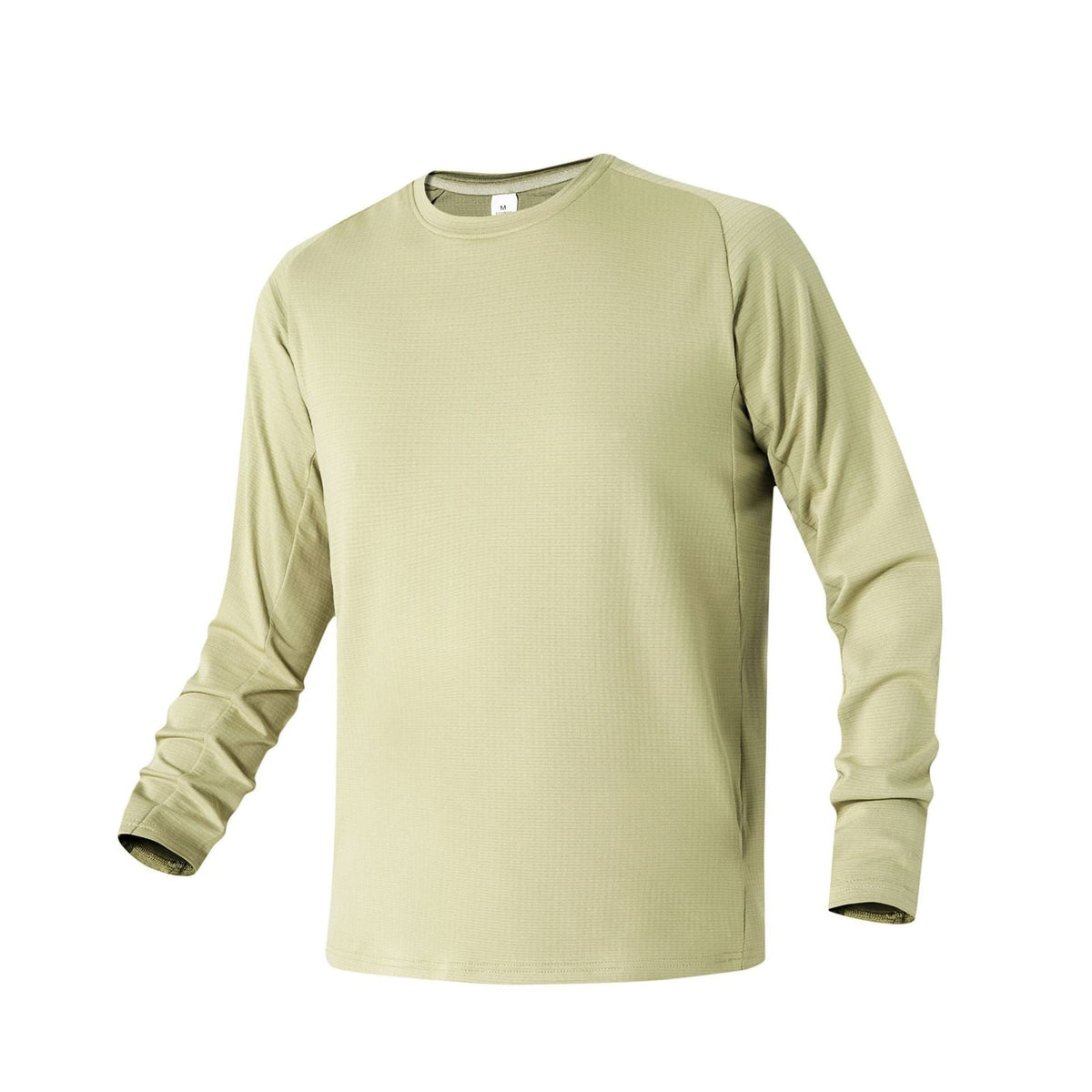 Thermo Shirt Langarm für Herren mit Waffelstruktur in Hellgrün