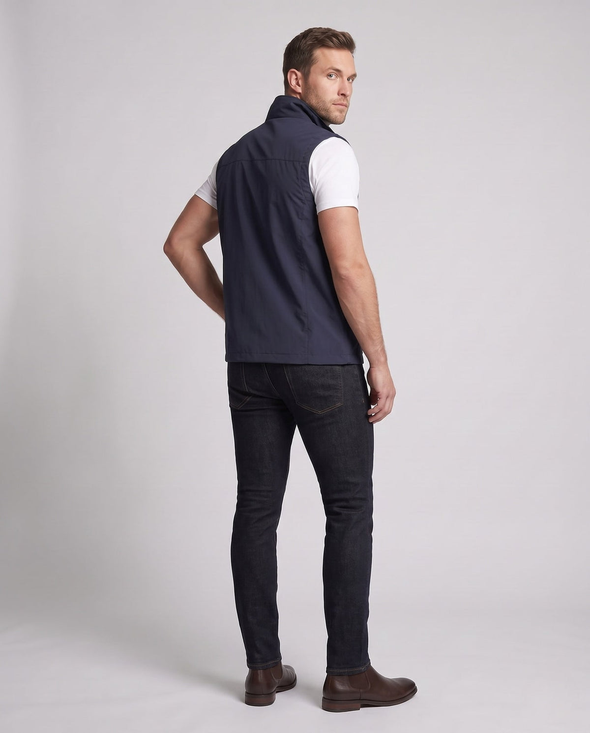 Thermojacke Herren ohne Ärmel, Winddichte Steppweste 3