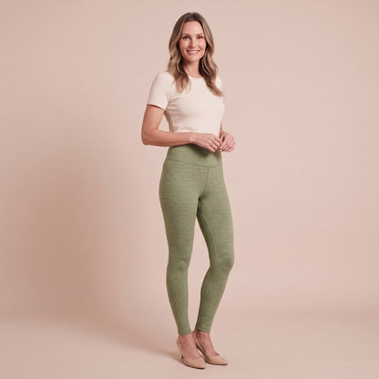 Thermoleggings Damen mit Fleece Futter und hohem Bund 1