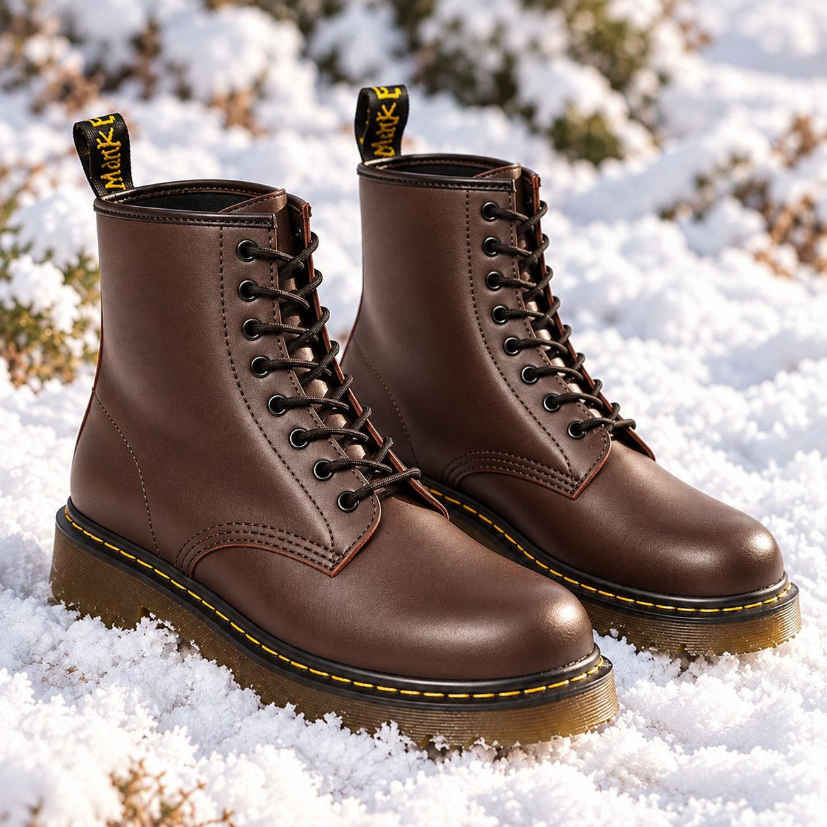 Schnürstiefel in Braun 8