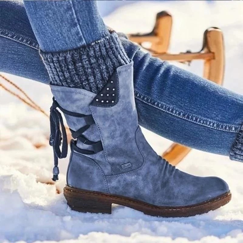 Wasserdichte Stiefel für Damen in Blau