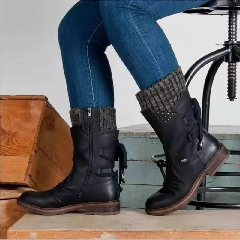 Wasserdichte Stiefel für Damen in Schwarz