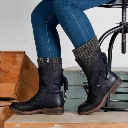 Wasserdichte Stiefel für Damen in Schwarz