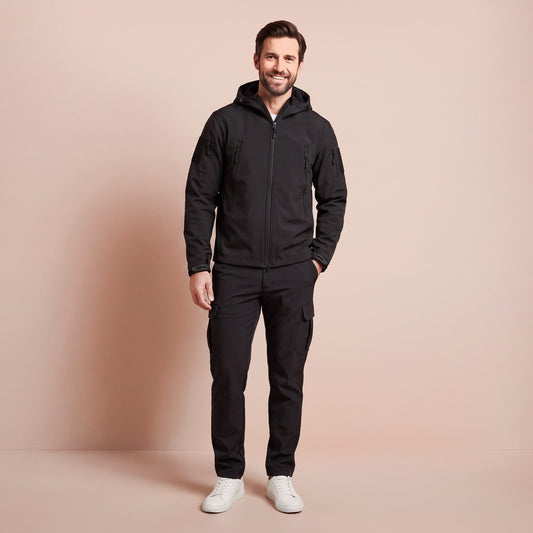 Thermoanzug Herren wasserdicht mit Kapuzenjacke und Hose 1