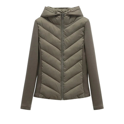 Winterjacke Damen leicht in Olivgrün