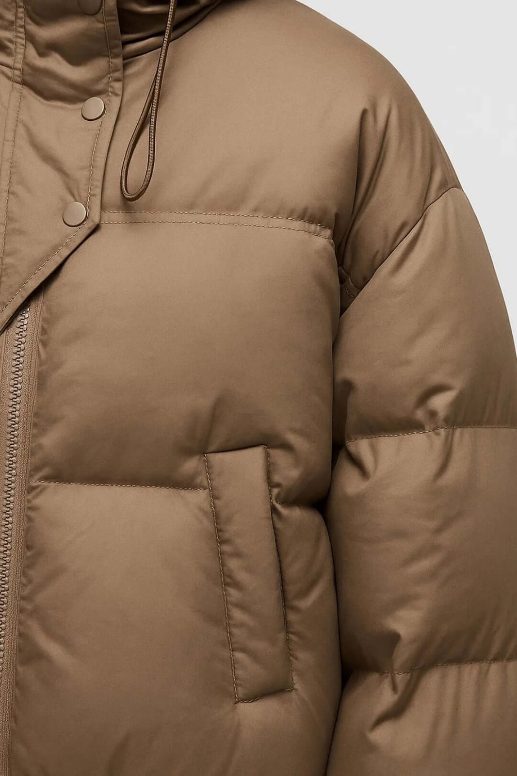 Winterparka Damen kurz mit Kapuze, Oversize Winterjacke 5