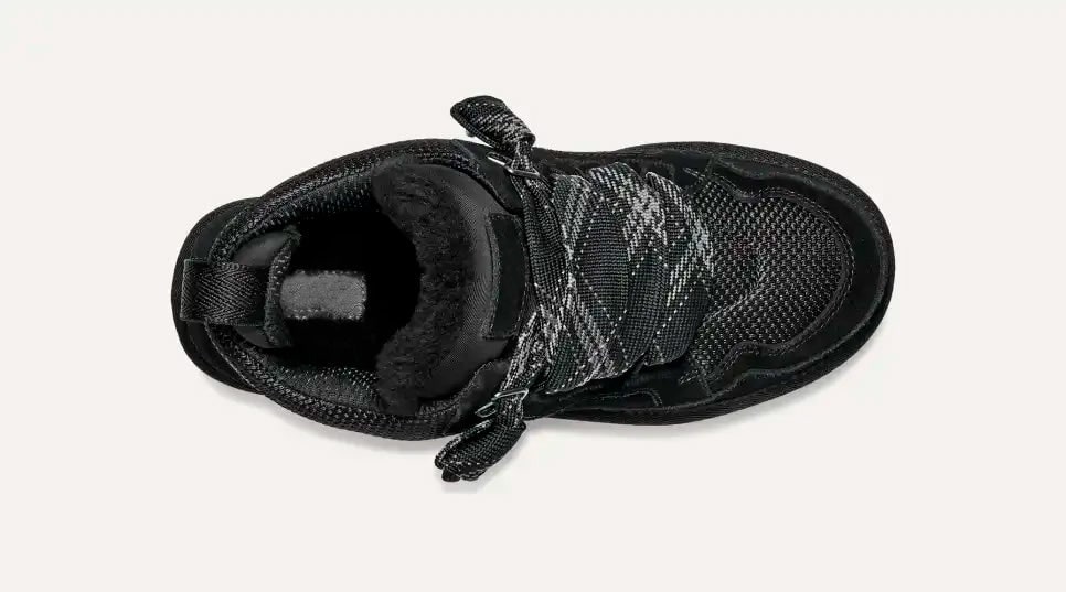Winterstiefel Damen in Schwarz mit Fleecefutter, Ansicht von oben