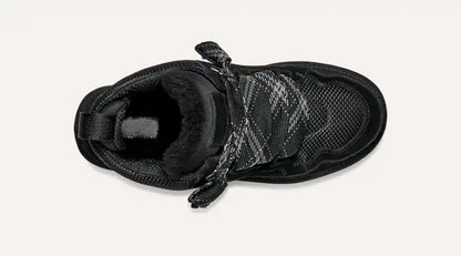 Winterstiefel Damen in Schwarz mit Fleecefutter, Ansicht von oben